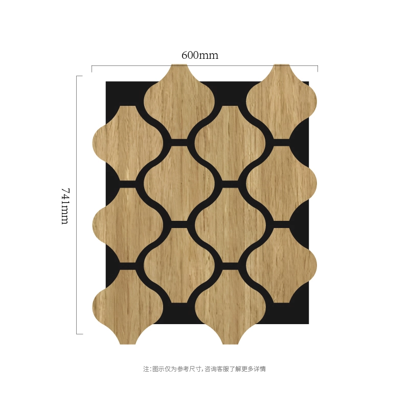 Clover тізбегі модульдік MDF-on-PET акустикалық қабырға панелі
