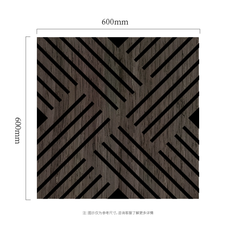 Crossline Diagonal MDF-on-PET акустикалық қабырға панелі